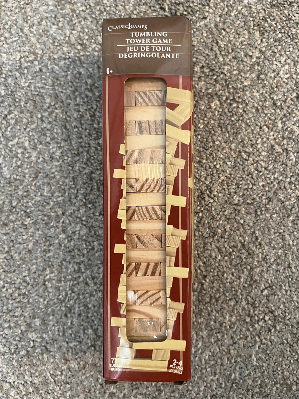 NWT - Mini Natural Wood Tower Stacking Blocks Game like Jenga  - Travel